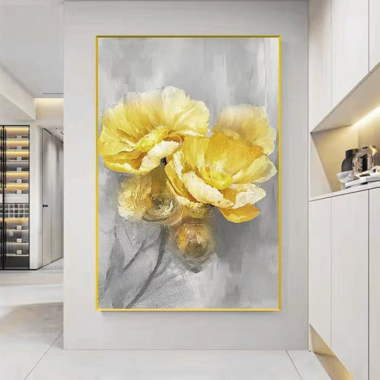 Yellow Spirit Painting - Flowers - Artvora